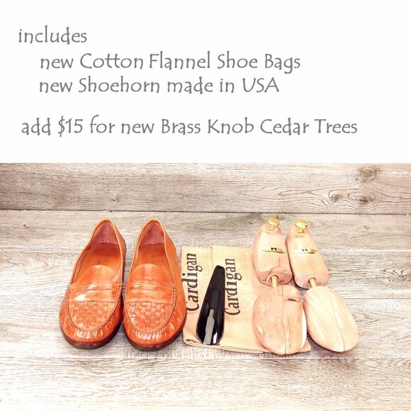 * NIB * $295 Allen Edmonds BARBADOS Italian Loafer 9.5 D Cognac * add $15 Trees - Picture 4 of 13